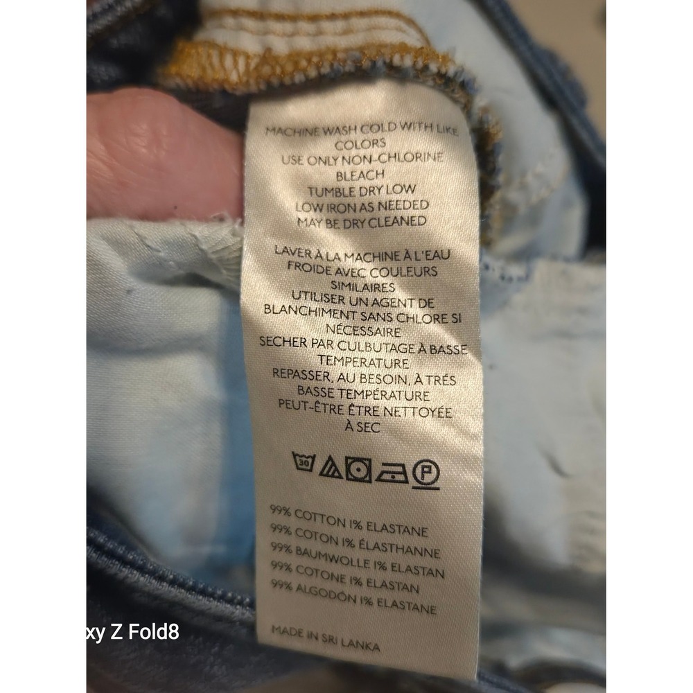 Pilcro Wide-Leg Baggy High-Rise Jeans Dark Indigo Blue OB2300165 Size 29 - Picture 6 of 11